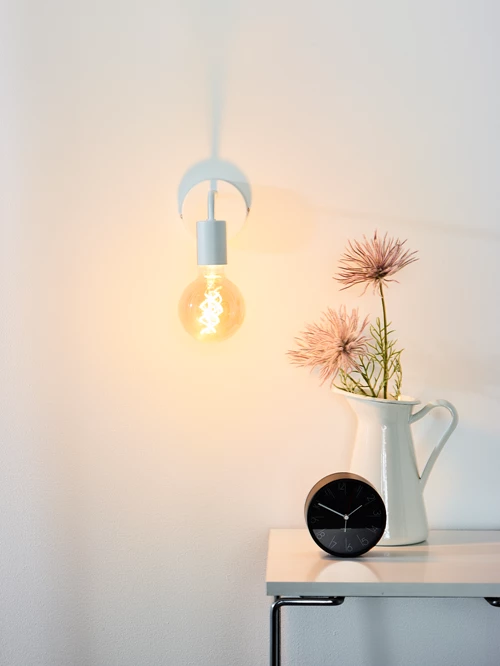 Lucide SCOTT - Wandlamp - 1xE27 - Wit - sfeer 1